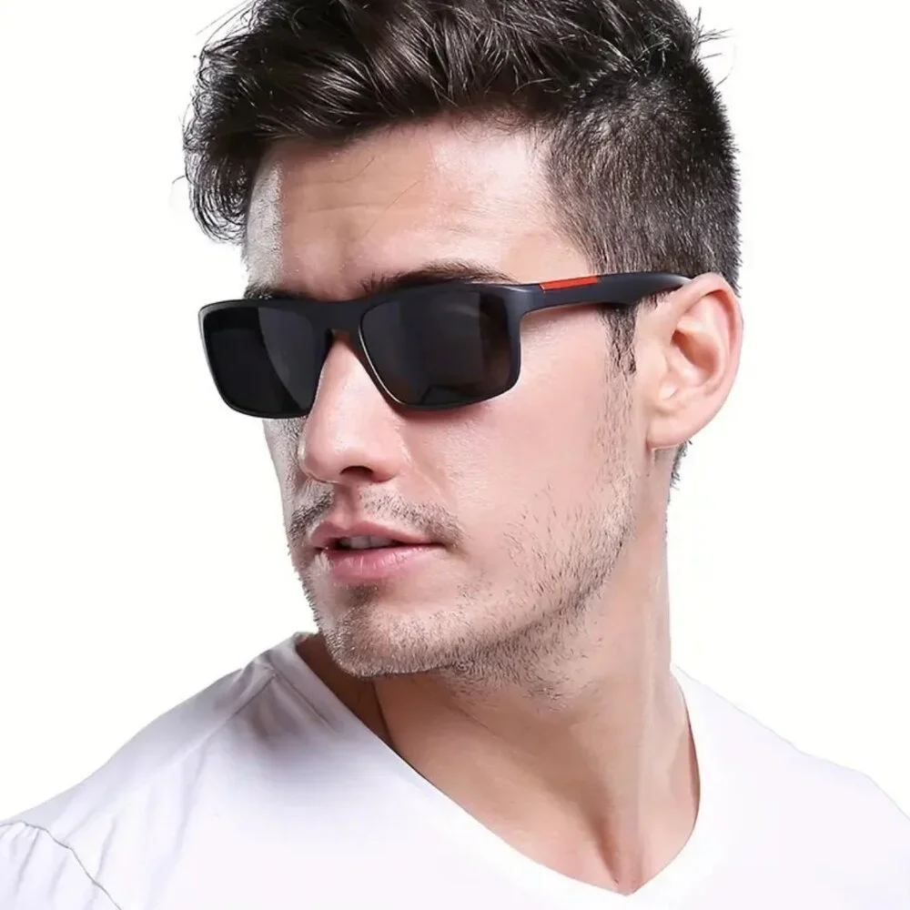 Polarized Sunglasses Men Outdoor Sports Driving Fishing Trendy Shades Square New